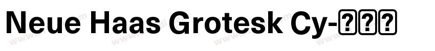 Neue Haas Grotesk Cy字体转换